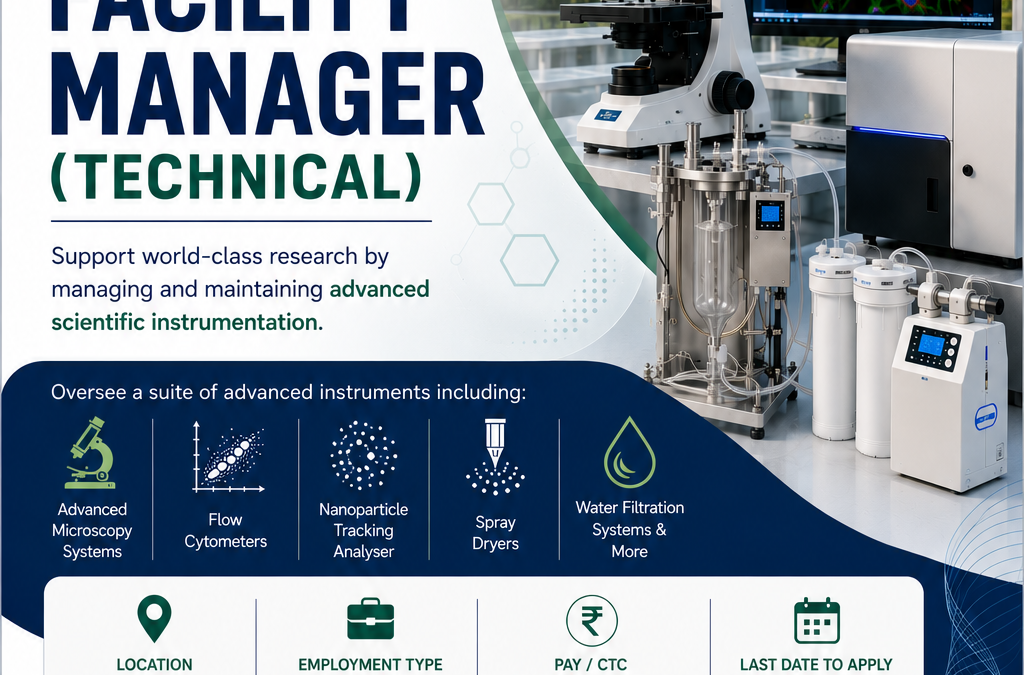 Facility Manager Position at BE